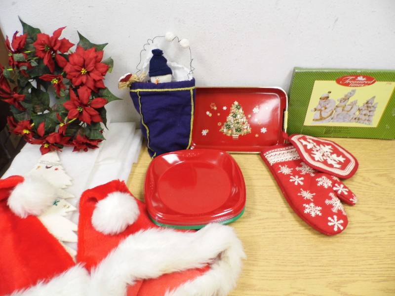 Tote full of Christmas Items