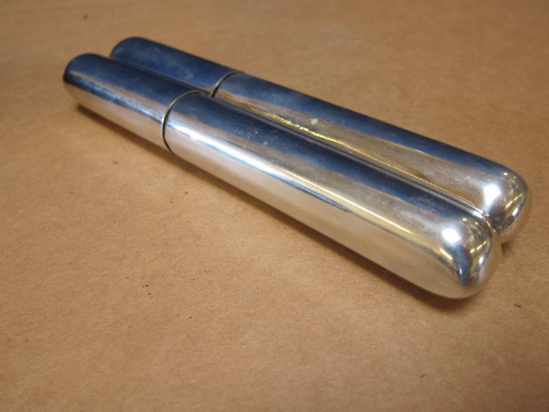 Pewter Cigar and Liquor Case