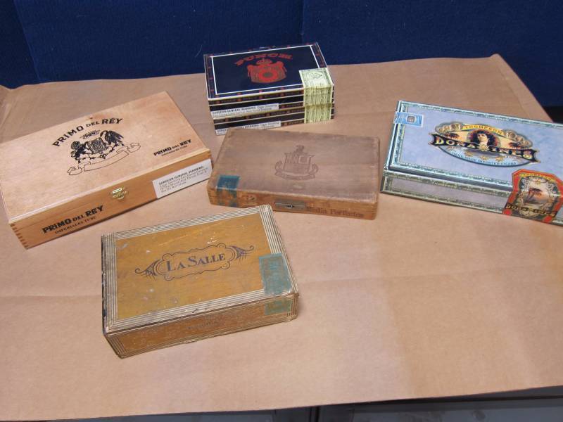 Group of Cigar Boxes