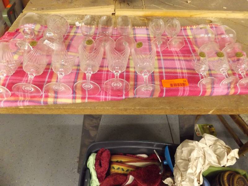 lot 24 image: Assorted Stemware
