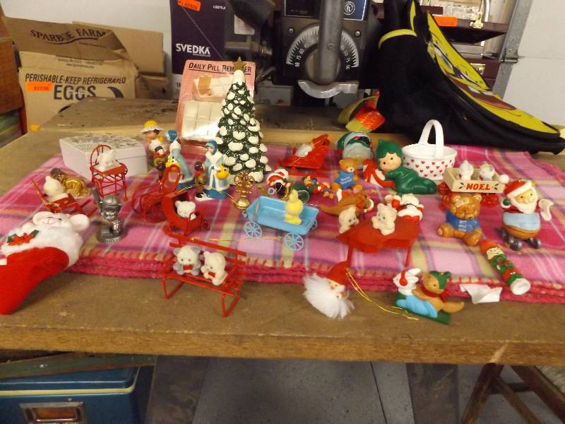 lot 37 image: Backpack and Figurines