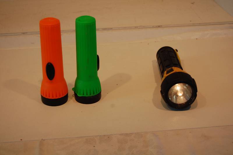 Three Flashlights