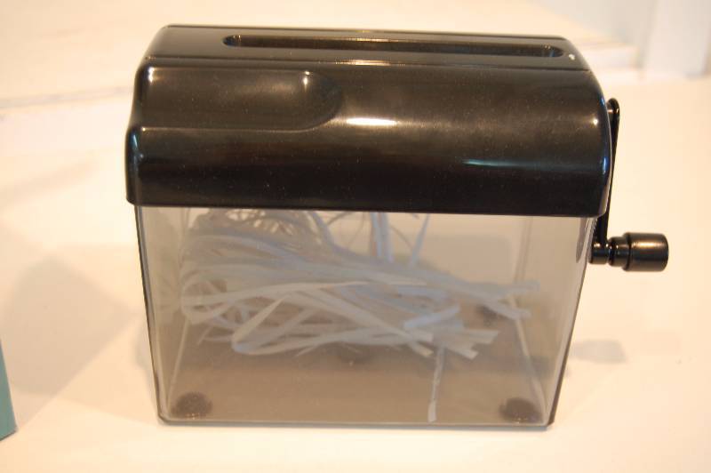 Hand Powered Paper Shredder