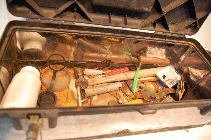 Tool Box with Assorted Tools