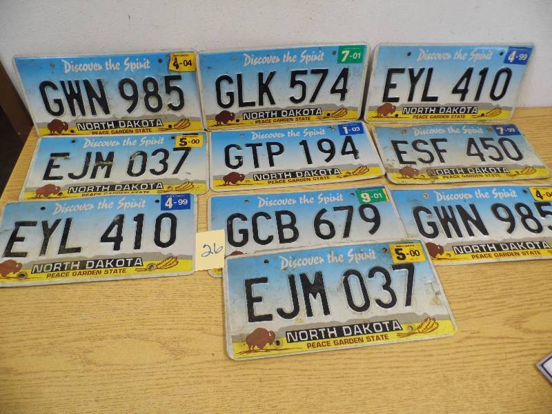 Assorted License Plates