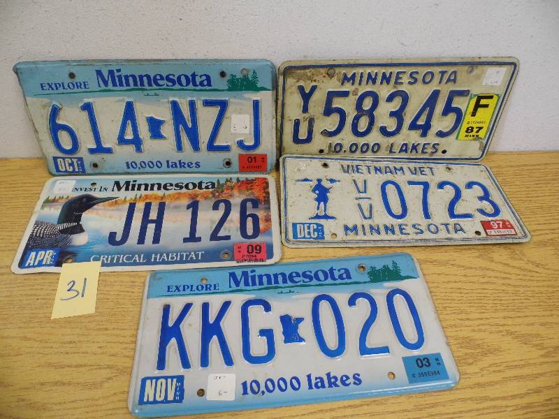 Assorted License Plates