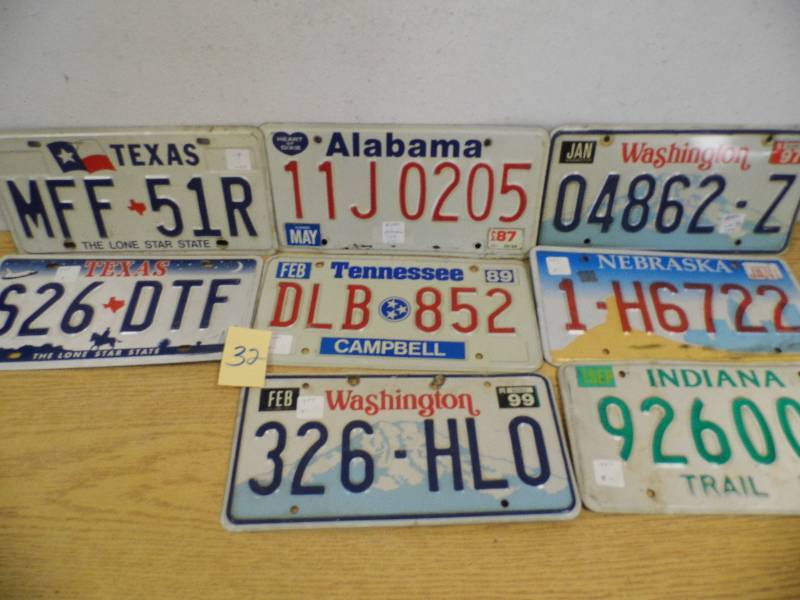 Assorted License Plates