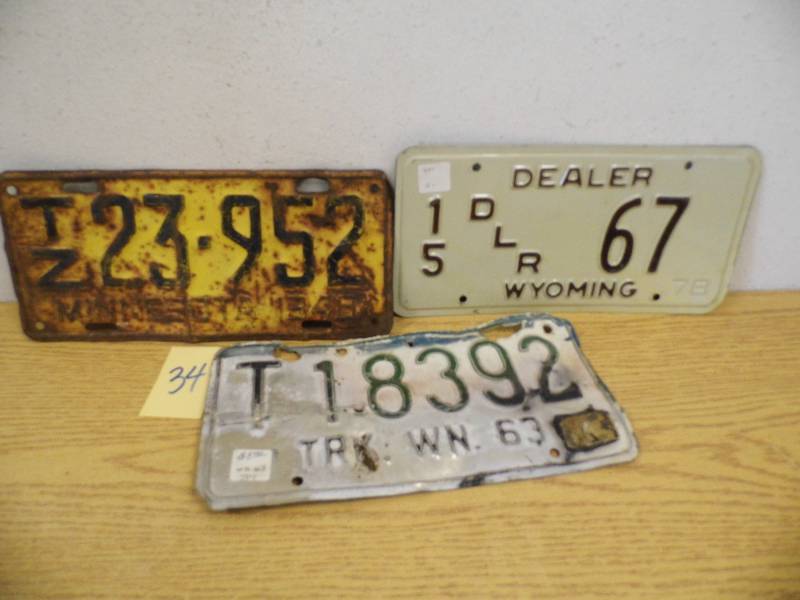 Assorted License Plates