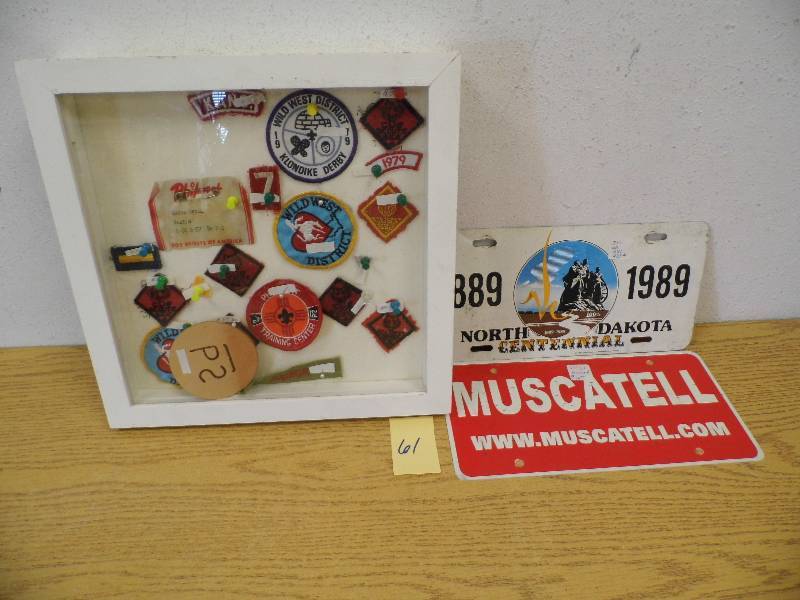 Boy Scout Shadow Box & License Plates