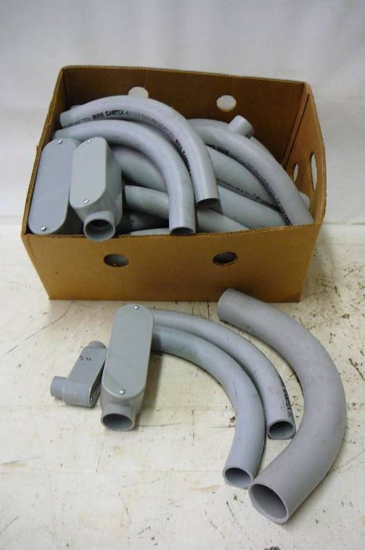 Conduit Bodys PVC Elbows 2 - 1 12 -1 14 28 count
