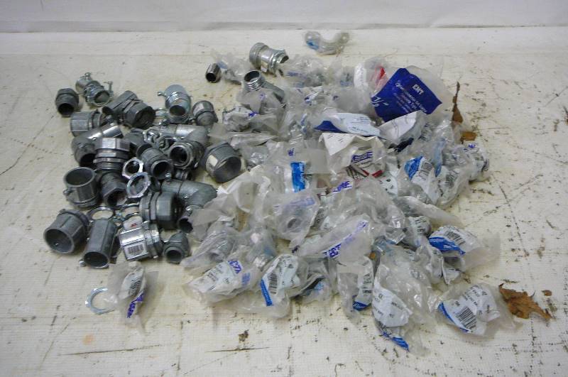 Lot of Steel Conduit Fittings