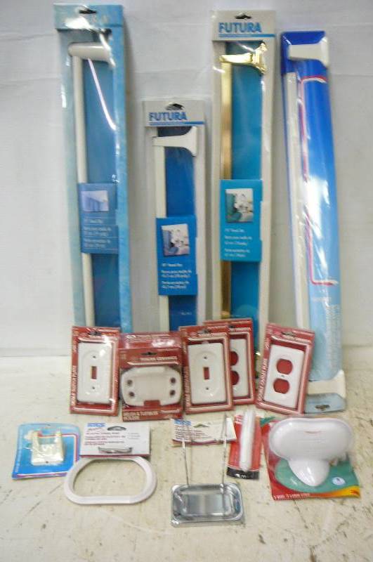 Lot of Bathroom Towel Bars Soap Dish