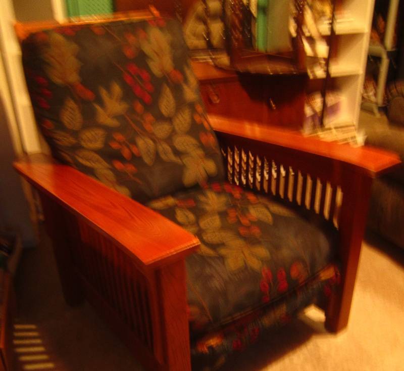 lot 311-COPY image: Mission Oak Recliner Chair
