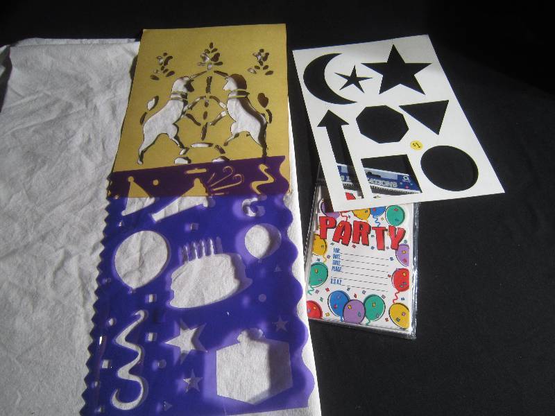 Stencils & Party Invitations