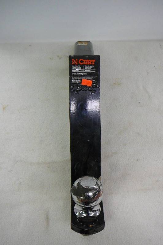 lot 77 image: Receiver Drop Hitch Curt 5000 lb. with 2 516 ball