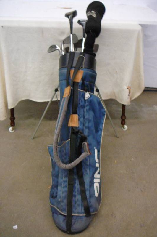 lot 29 image: Gulf Bag & Clubs Ping Bag 15 clubs