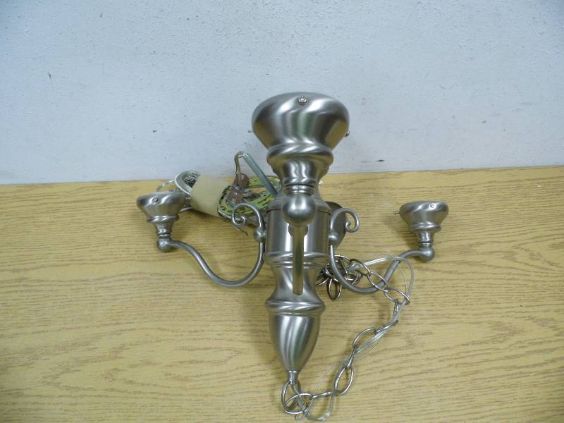 New Brushed Nickel Light Fixture