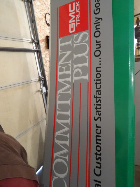 GMC Dealership Sign 96 X 30