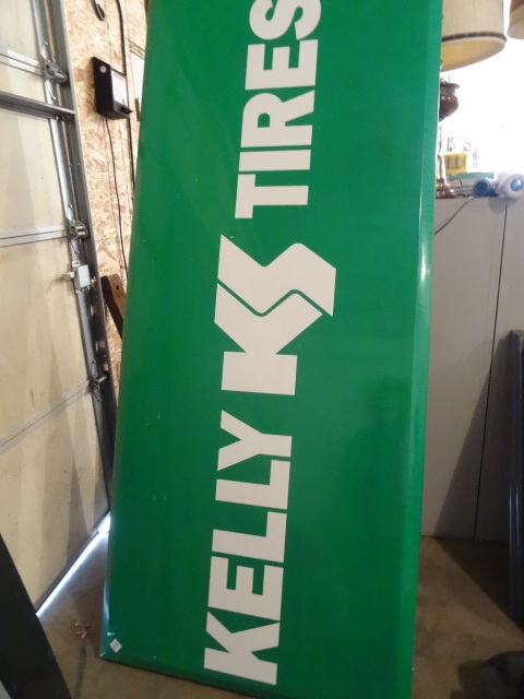 Metal Kelly Tires Sign 84 X 36