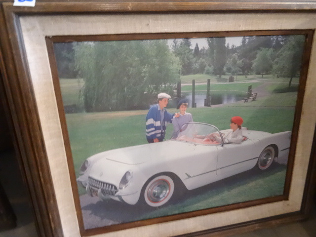 Framed Old Car Prints Qty 6