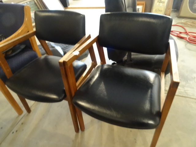 2 Matching Wood Framed Side Chairs