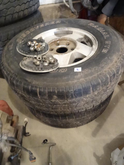 12 Ton GMC Rims and Tires