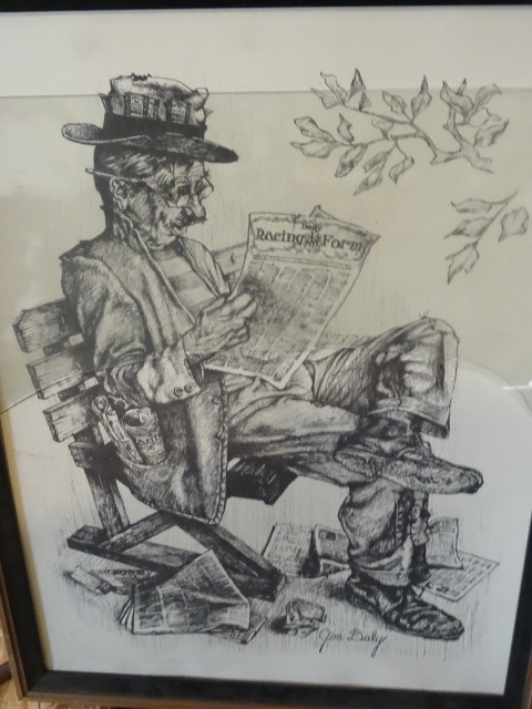 Vintage Print By Jim Daly Broken Glass